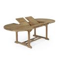 Table de jardin extensible en teck massif L160/240