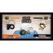 Philadelphia Flyers vs. Pittsburgh Penguins Framed 10" x 20" House Divided Hockey Collage