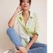 Anthropologie Tops | Anthropologie The Cate Classic Tie-Dye Buttondown | Color: Green/White | Size: S