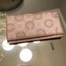 Coach Accessories | Coach Card Checkbook Wallet | Color: Tan | Size: Os