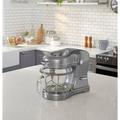 Kenmore Ovation 5 Qt. Stand Mixer w/ Pour-In Top, 500W Stainless Steel in Gray | 13 H x 14.75 W x 9.25 D in | Wayfair KKEOVSMG