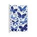 East Urban Home Blue Butterflies by Nic Squirrell - Wrapped Canvas Graphic Art Print Canvas | 26 H x 18 W x 1.5 D in | Wayfair