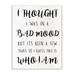Stupell Industries Sassy Bad Mood Attitude Quote Funny Black White Phrase by Elise Catterall - Graphic Art Print in Brown | Wayfair aa-911_wd_10x15