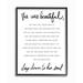 Stupell Industries She Was Beautiful Quote Inspirational Feminine Phrase by Elise Catterall - Graphic Art Print in Brown | Wayfair aa-915_fr_11x14