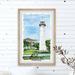 Breakwater Bay Biloxi Mississippi by Eyre Tarney - Picture Frame Advertisements Print on Paper in Blue/Brown/Gray | 30" H x 20" W x 1.5" D | Wayfair