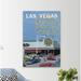 Red Barrel Studio® Classic Vegas - Wrapped Canvas Graphic Art Print on Canvas in Black/Blue/Brown | 12" H x 8" W x 1.5" D | Wayfair