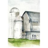 Gracie Oaks Watercolor Barn II by Jennifer Paxton Parker Painting Print on Canvas Canvas, Wood | 13.75 H x 9.75 W x 0.75 D in | Wayfair