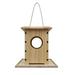 Gracie Oaks Hanging Wood Bird Feeder House Decor DIY Toy Kit Art Craft Build Nest Project Wood in Brown | 7.9 H x 7.9 W x 5.9 D in | Wayfair