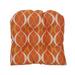 Winston Porter 19-Inch U-Shaped Premium Outdoor Tufted Dining Chair Cushion Polyester in Orange | 5 H x 19 W in | Wayfair