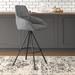 Wrought Studio™ Davud Counter & Bar Stool Upholstered/Metal in Brown | 38 H x 20 W x 21 D in | Wayfair A15819455321424581DABE7CF36F8720