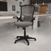 The Twillery Co.® Higginsville High Back Mesh Ergonomic Swivel Office Computer Chair w/ Flip-up Arms Upholstered/Mesh, in Black | Wayfair