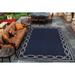 Blue 27 x 0.03 in Area Rug - Breakwater Bay Dillow Rope Ivory Indigo Flatwoven Indoor Outdoor Area Rug | 27 W x 0.03 D in | Wayfair