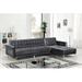 Gray Sectional - Ivy Bronx Eastcotts 118" Wide Velvet Right Hand Facing Sleeper Sofa & Chaise Velvet | 31 H x 118 W x 66 D in | Wayfair