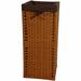 World Menagerie Wicker Laundry Hamper Wicker/Rattan in Brown | 27.5 H x 12 W x 12 D in | Wayfair JH09-130-HON