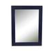 Lark Manor™ Bernardi Modern & Contemporary Beveled Bathroom/Vanity Mirror Wood in Blue | 35 H x 28 W x 1.25 D in | Wayfair