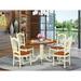 Alcott Hill® Maytham Drop Leaf Rubberwood Solid Wood Dining Set Wood in White | Wayfair 7915C28231774D59BB96EFE5FC4C327A