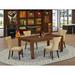 Red Barrel Studio® Tawton Rubber Solid Wood Dining Set Wood/Upholstered in Brown | Wayfair 1A0B3F3F797A48CF9B3E3373415F2EAC