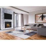 Dimplex Revillusion Built-In Electric Firebox Weathered Concrete Interior w/ Front Glass Panel in Black | 31.25" W x 26.62" H x 12.12" D | Wayfair