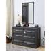 17 Stories Dresser, Gunmetal Finish Wood in Black/Brown/Gray | Wayfair 12822A8D6F0449B18ECADB8774C4A4D0