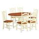 Three Posts™ Gebhard Butterfly Leaf Rubberwood Solid Wood Dining Set Wood in White | Wayfair F02E2526586E405EA54E9C0D959B03AA