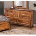 Sunset Trading Rustic City Dresser| 6 Drawers| Door| Industrial Metal Accents - Sunset Trading HH-4365-310