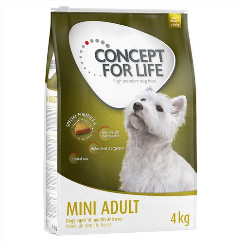 2 x 4kg Mini Adult Concept for Life Hundefutter trocken