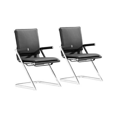 Lider Plus Conference Chair, Set of 2 - Black