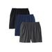 Men's Big & Tall Lightweight Jersey Shorts 3-Pack by KingSize in Assorted Basic (Size 3XL)