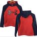 Under Armour Shirts & Tops | By54 Under Armour Loose Fit Hoodie Sweatshirt Ylg | Color: Blue/Red | Size: Lb