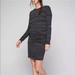 Athleta Dresses | Athleta Avenues Ruched Long Sleeve Dress | Color: Black/Gray | Size: Xl