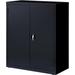 Lorell Fortress Series Storage Cabinets Stainless Steel in Black | 42 H x 36 W x 18 D in | Wayfair 41305