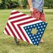 Triumph Sports Triumph 2x3 Led Patriotic Cornhole Set Manufactured Wood in Blue/Brown/Red | 9.3 H x 24 W x 36 D in | Wayfair 35-7340-3