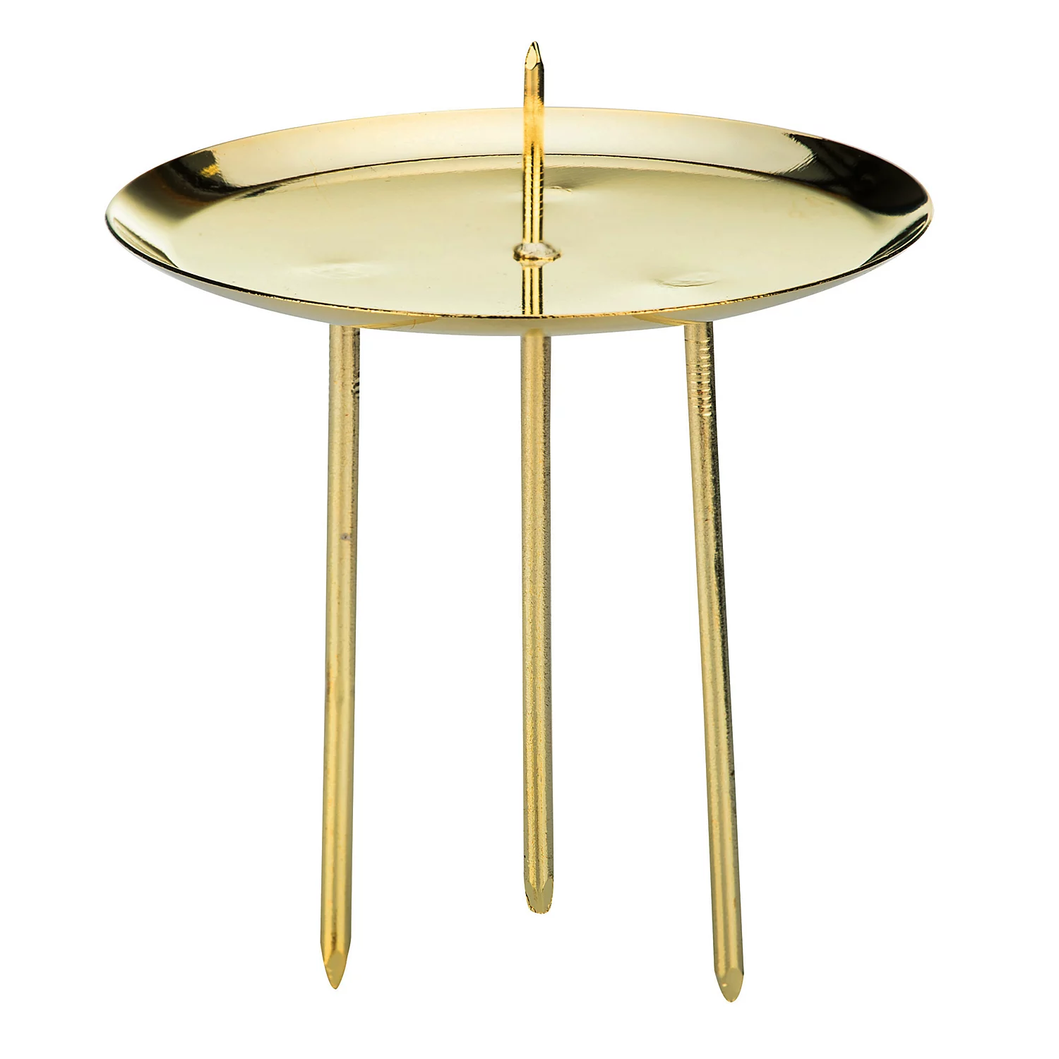 Hochwertige Kerzenhalter, gold, 7,5 cm Ø, 4 Stück