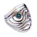 Ipanema Surf,'Contemporary 950 Silver Cocktail Ring'