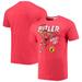 "Men's Homage Jimmy Butler Red Miami Heat Comic Book Player Tri-Blend T-Shirt"