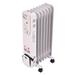 Costway 1500w Electric Oil Filled Radiator Space Heater 5-fin Thermostat Room Radiant in Gray, Size 25.6 H x 10.0 W x 14.0 D in | Wayfair EP22610