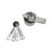 FixtureDisplays 7 Measuring Cups & 7 Measuring Spoons Set w/ 1 Level, 2 D-Ring & 1 Conversion Chart, | 3.31 H x 7.24 W x 3.7 D in | Wayfair 15414