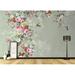 GK Wall Design American Floral Retro Flower Blossom Removable Textured Wallpaper Non-Woven in Gray | 187 W in | Wayfair GKWP000329W187H106