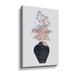 Winston Porter Vase w/ Flowers by Cora Niele - Graphic Art Print on Canvas in Green | 18 H x 12 W x 2 D in | Wayfair