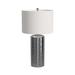 Wade Logan® Almetter Table Lamp Ceramic/Linen in Gray/White | 27.5 H x 15 W x 15 D in | Wayfair 5BD8BFD1463747A68D25D81AD9A2F734