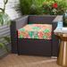 Bungalow Rose Outdoor Seat Cushion Polyester in Orange/Green/Brown | 5 H x 23.5 W in | Wayfair 4152A91BCB9C4085A6702217E7F4B100