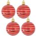 The Holiday Aisle® 3 1/4" (80mm) Ornament, Commercial Grade Shatterproof Plastic, Ornament Decorations Plastic in Red | 10 D in | Wayfair