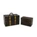 Alcott Hill® Copper Straps Box Set w/ Metal Corner, Set Of 2 in Black/Brown | 5.25 H x 8 W x 4.5 D in | Wayfair E7340A1BEBF14726A180348D10E59880