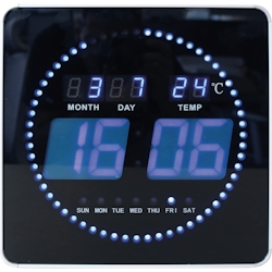 UNILUX LED-Uhr FLO 400124566 schwarz Image