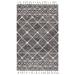 Nikki Chu by Rhea Handmade Trellis Gray/ Ivory Area Rug (9'X12') - Jaipur Living RUG144799