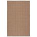 Iver Indoor/ Outdoor Solid Tan Area Rug (2'X3') - Jaipur Living RUG145682