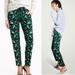 J. Crew Pants & Jumpsuits | J. Crew Retro Floral Pull On Tuxedo Pant | Color: Black/Green | Size: 0