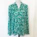 Anthropologie Tops | Anthropologie Maeve Islet Floral Print Top | Color: Blue/Green | Size: S