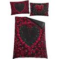 Spiral - Bleeding Heart - Single Duvet Cover + UK And EU Pillow case - L