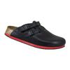 Birkenstock Clog Kay Superlauf, WB, Naturleder, schwarz/rot, normal, Größe 46